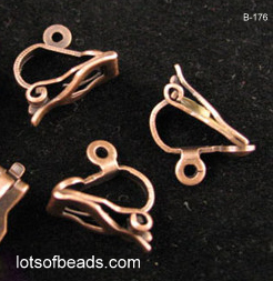 Copper Clip Earring Finding